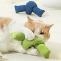 White natural cotton dog rope toy with hand-tied knots for tug play and dental flossing