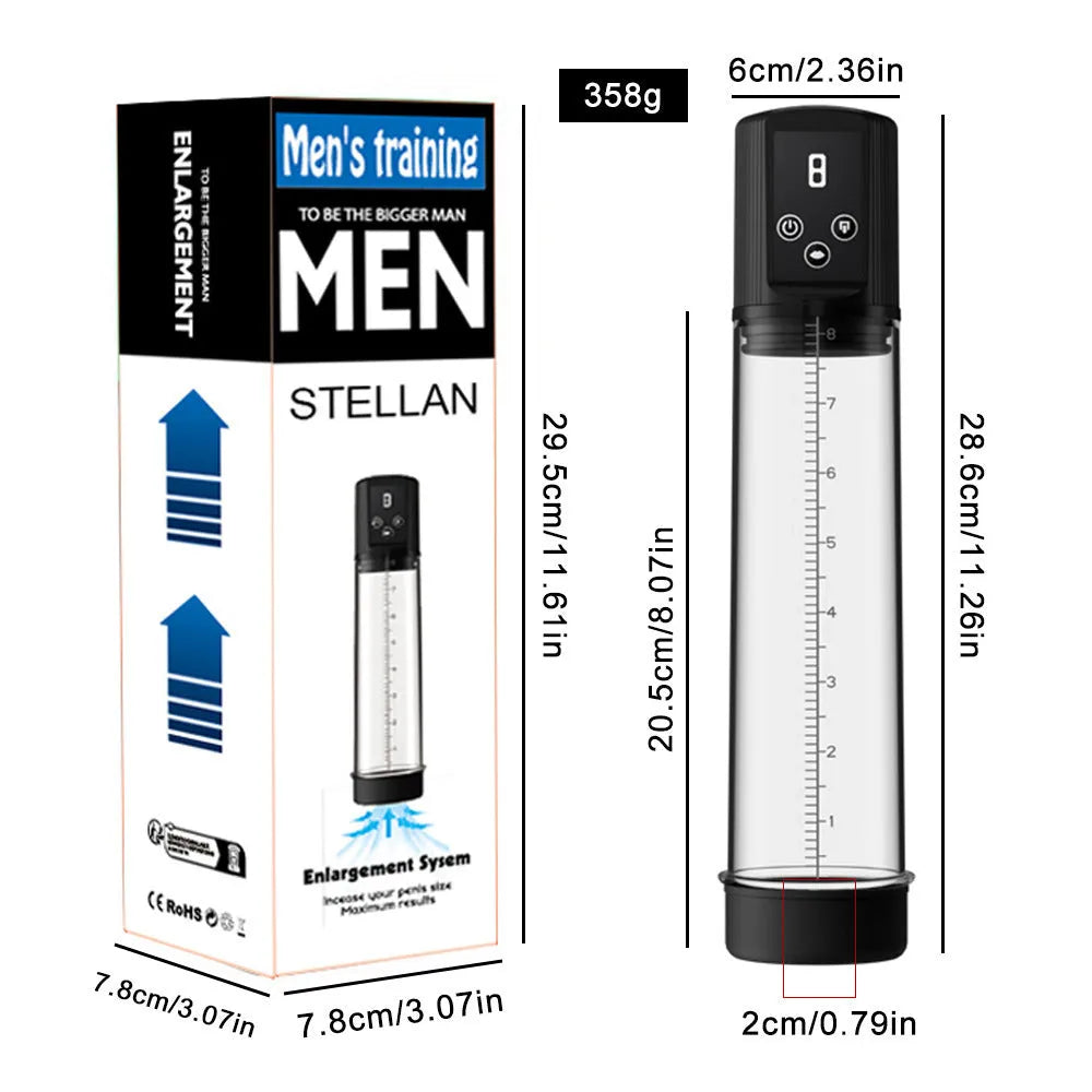 Diqiao electric training pump men's masturbation device with negative pressure stretching