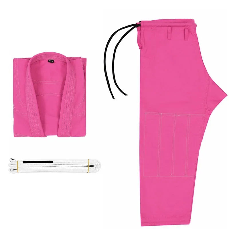 Brazilian Jiu-jitsu training uniform in cotton blend fabric with top and trousers