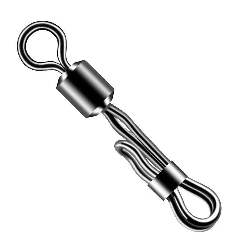 Brass quick change fishing barrel swivel bearing for fast line management
