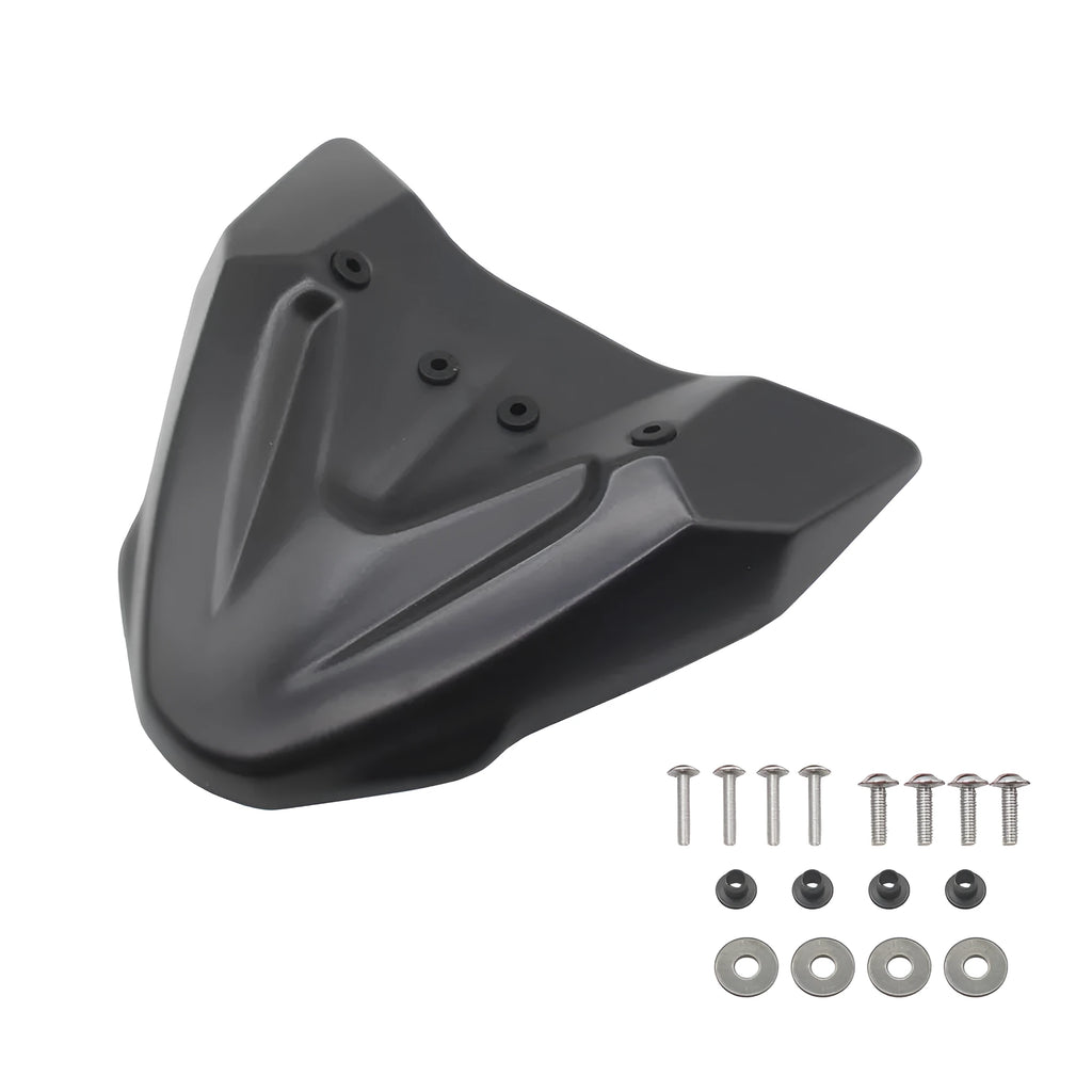 Black ABS plastic fixed wind front wing for KTM 390 and 790 Adventure ADV motorcycles