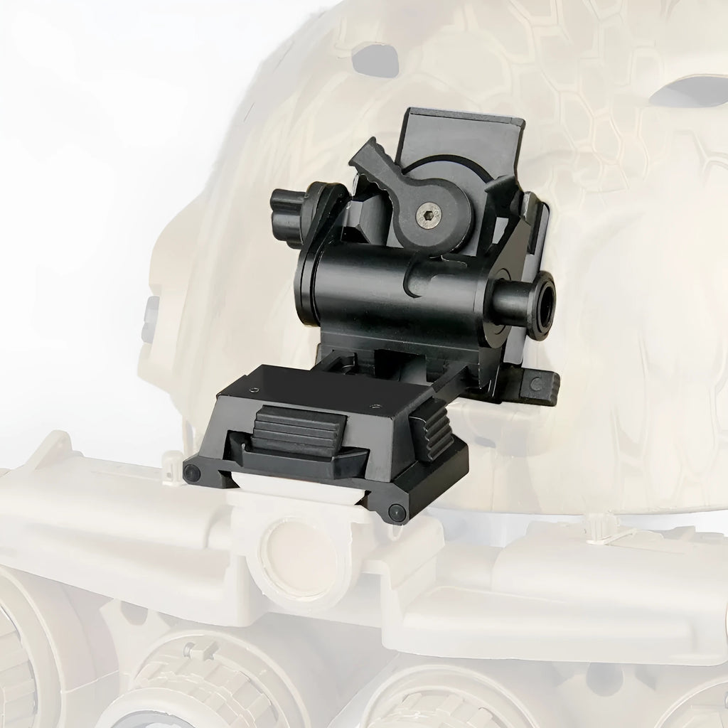 Metal alloy L4 G24 NVG fast helmet mount with OPS breakaway base in dark earth colour