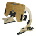 Wooden folding computer table with adjustable angle for bed use