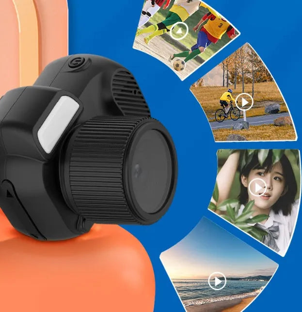 Black Y3000 HD outdoor sports camera with LCD screen on a plain background
