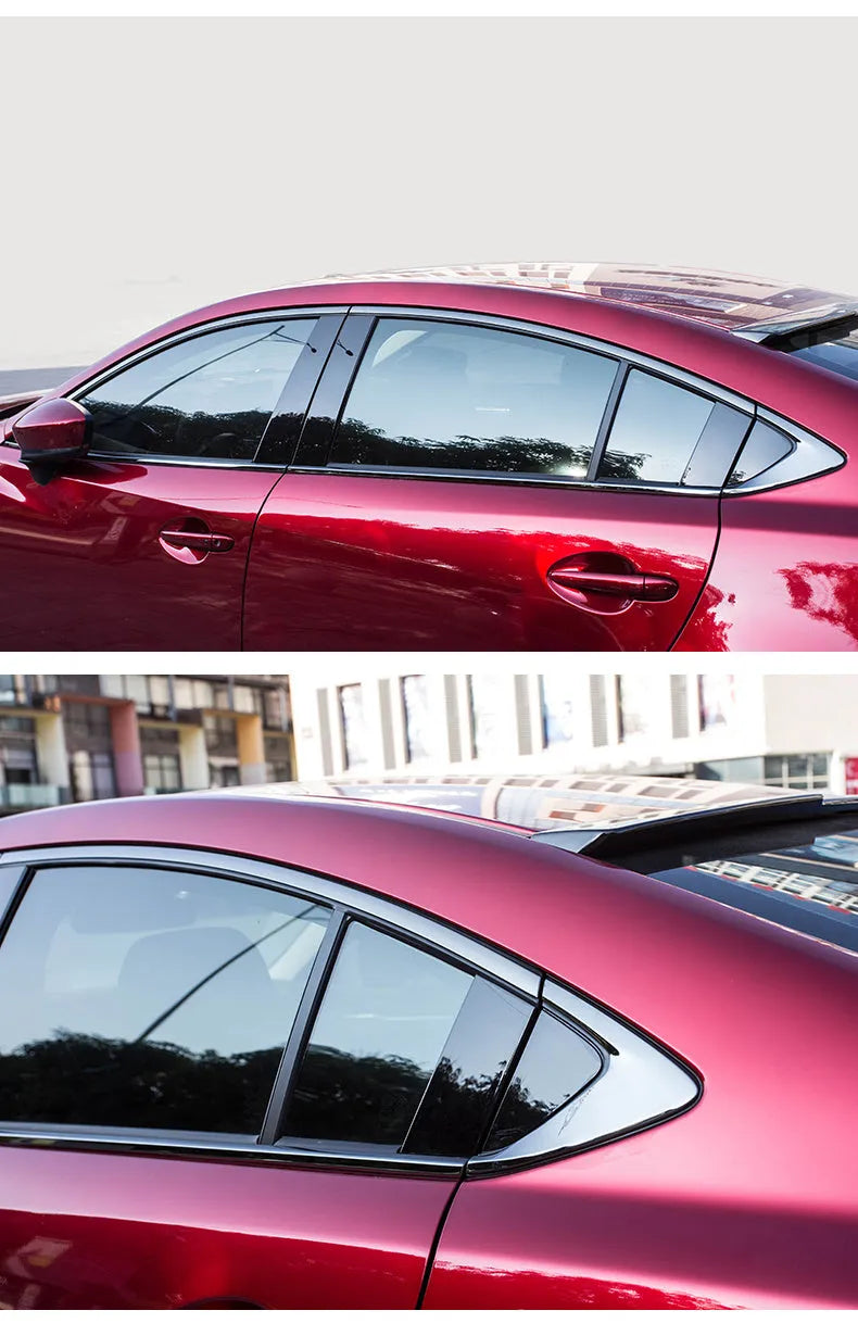Black titanium stainless steel window trim strip complete set for window edge finishing