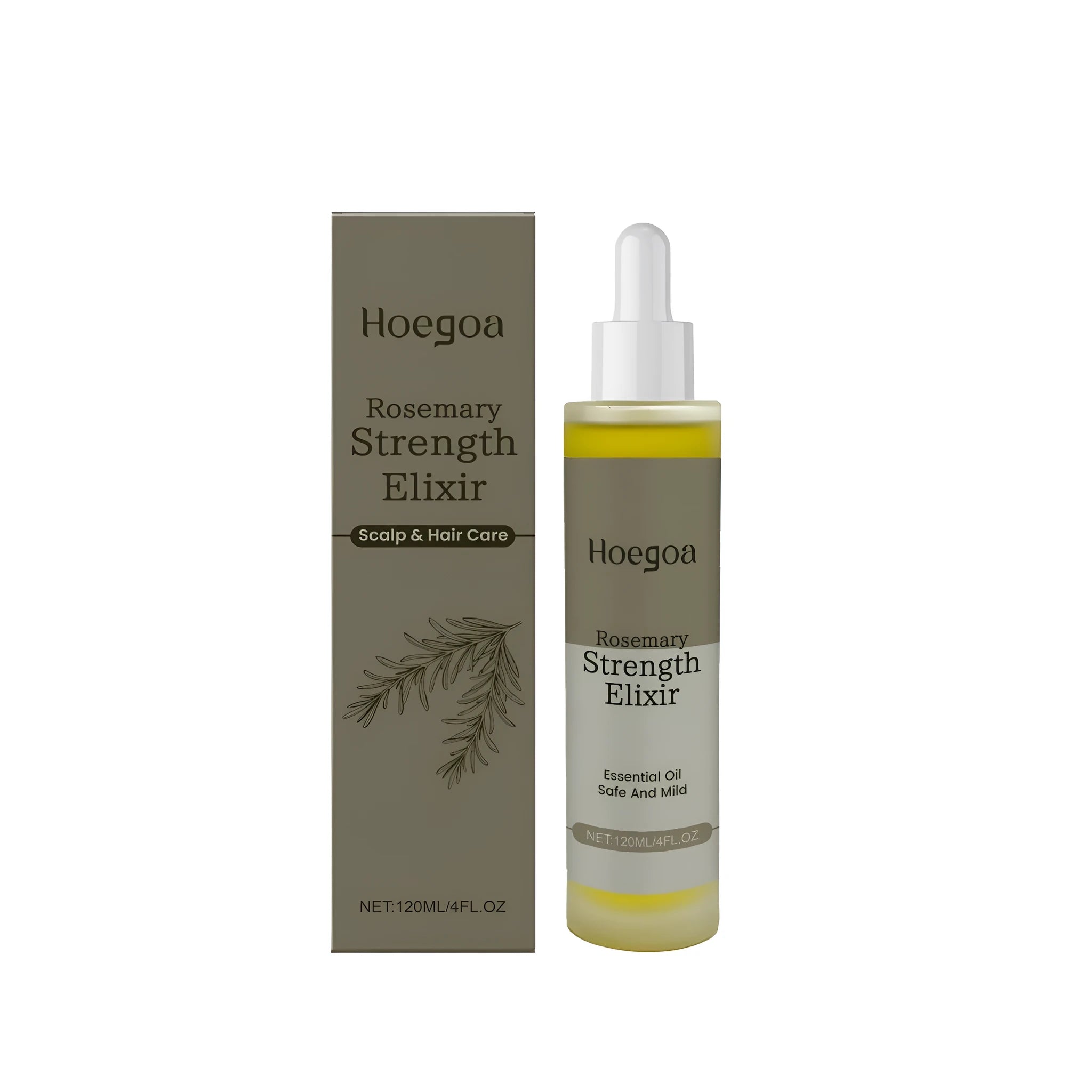 120ml bottle of rosemary and ginger hair concentrate tonic