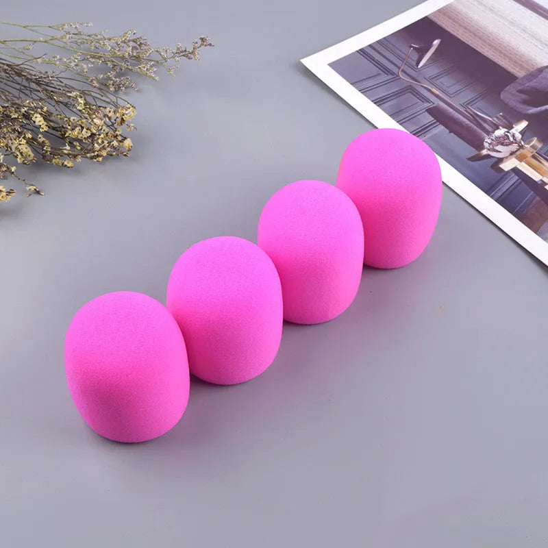 4 pack multicoloured foam microphone windscreens for ball-shaped handheld stage microphones