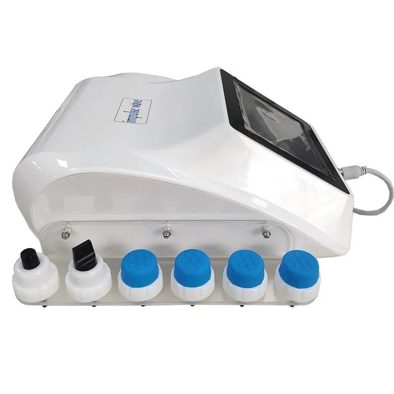 Handheld electromagnetic extracorporeal shock wave physiotherapy instrument with remote control