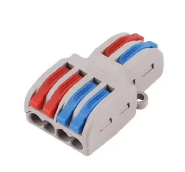 Quick wire connector with fire insulation shell and brass guides for 0.08-4.0mm² wiring