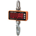 Orange electronic crane scale with digital display for weighing up to 500kg
