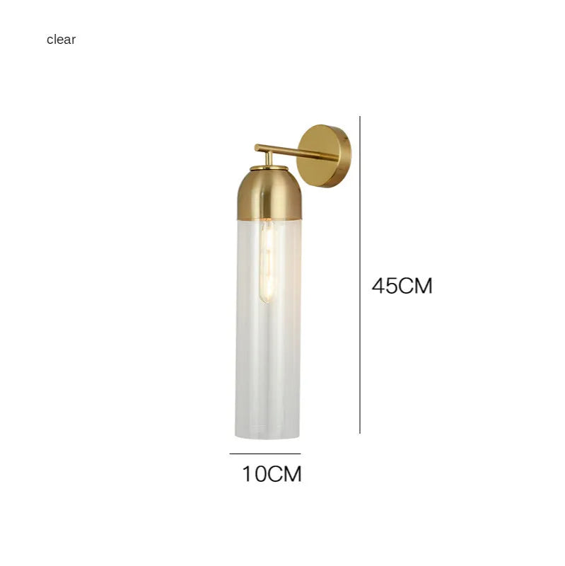 450mm diameter glass wall lamp with E27 holder in multiple colour options