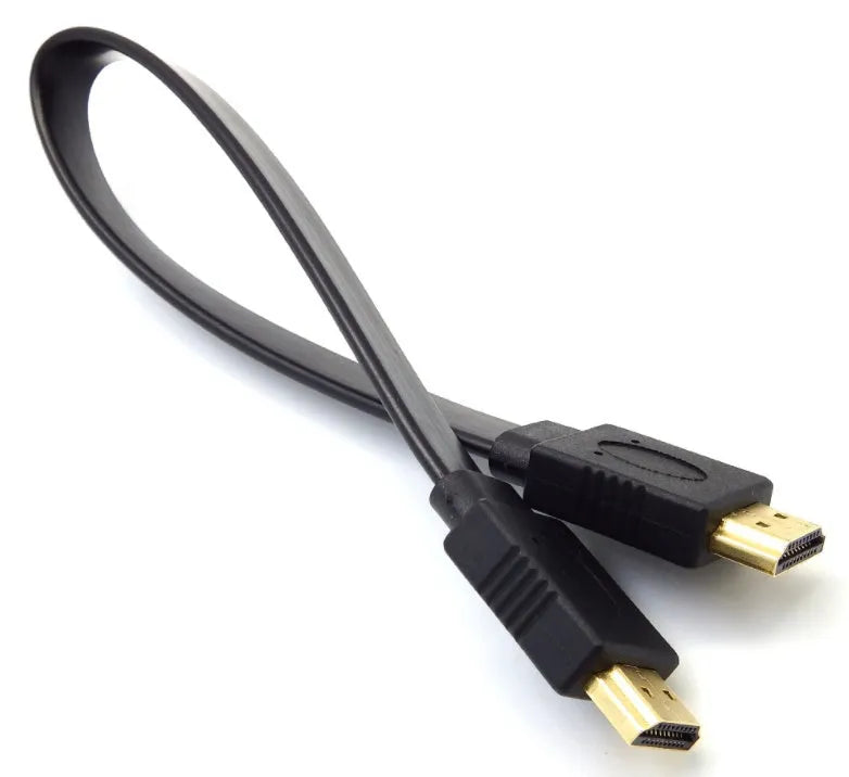 Flat HDMI cable version 1.4 with copper wiring for 1080P high-definition connections in multiple lengths