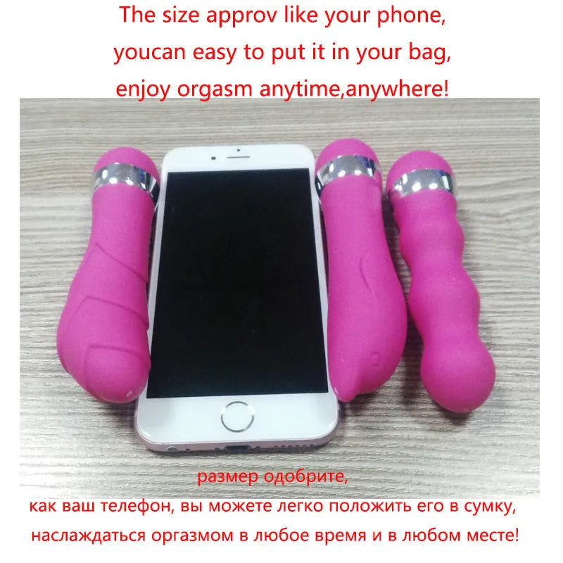 Six styles of realistic mini dildos for women including vaginal and anal plug options