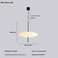 Nordic retro UFO-shaped chandelier ceiling light fixture in black and white colourway