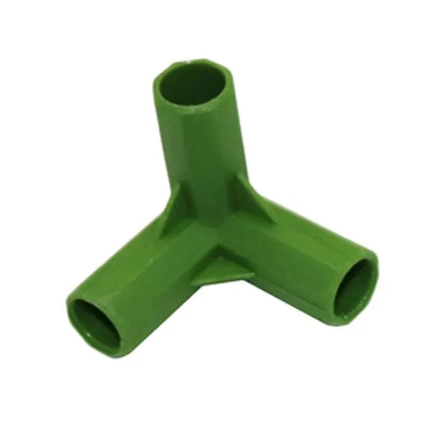 PP plastic garden plant support connector for 11mm stakes with three-way and four-way connection options