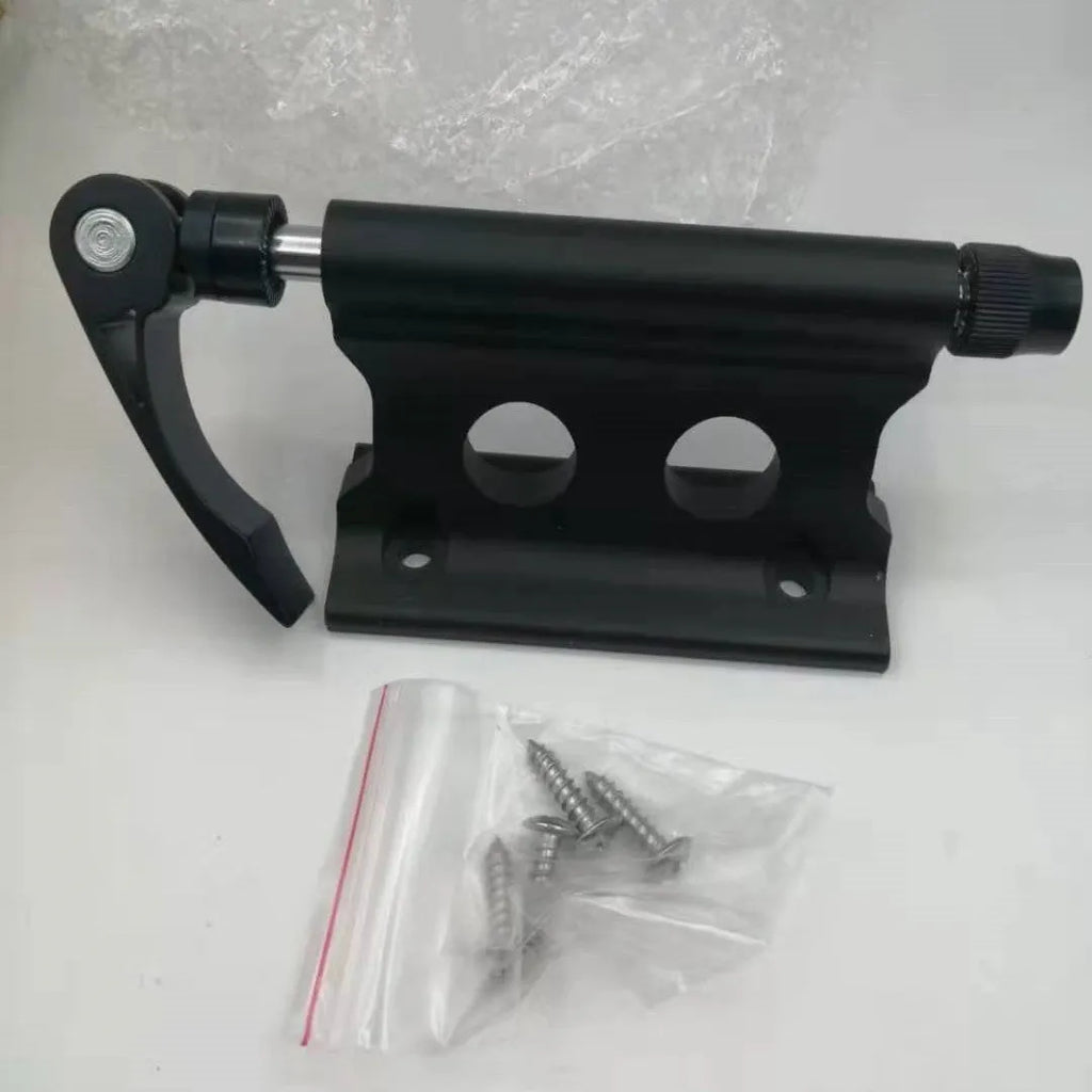 Silver metal bicycle front fork quick release clamp for SUV modification transport