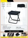 Lightweight foldable camp stool in pencil box design with Oxford cloth fabric