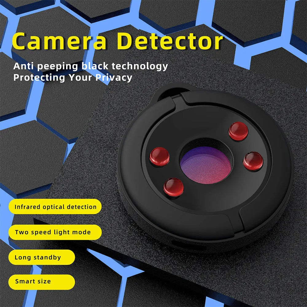 Compact infrared camera detector for finding hidden surveillance devices with 5 metre range