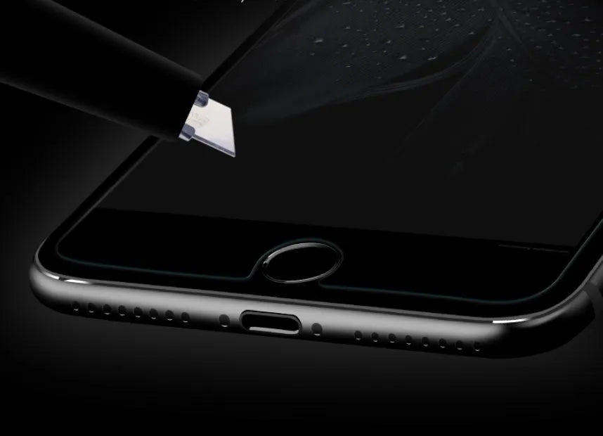 Tempered glass screen protector for iPhone XS Max with anti-reflective mirror surface