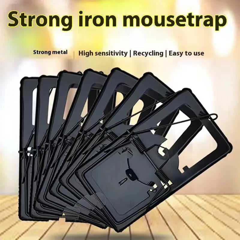 Automatic mouse cage trap in iron or plastic construction with small, medium, and large size options