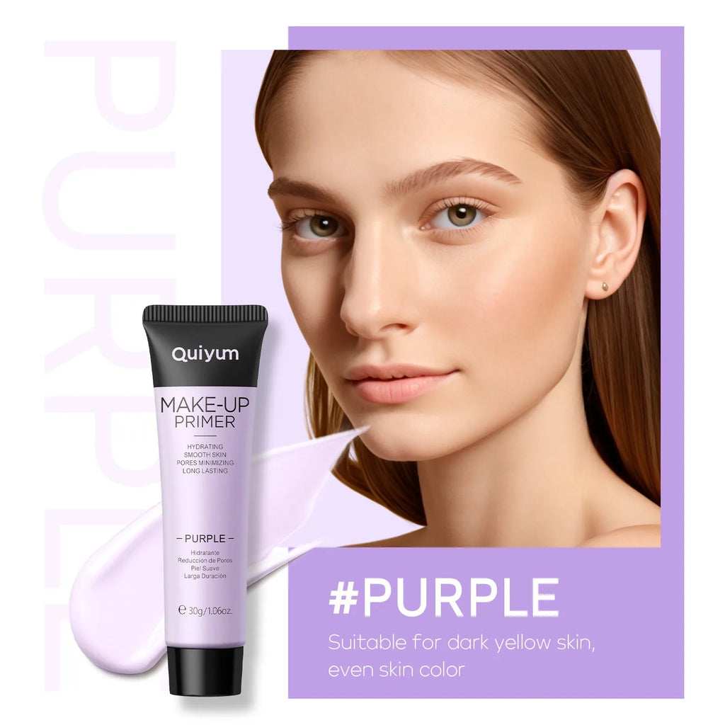 30g colour-correcting makeup primer set showing purple, pink, and green shades
