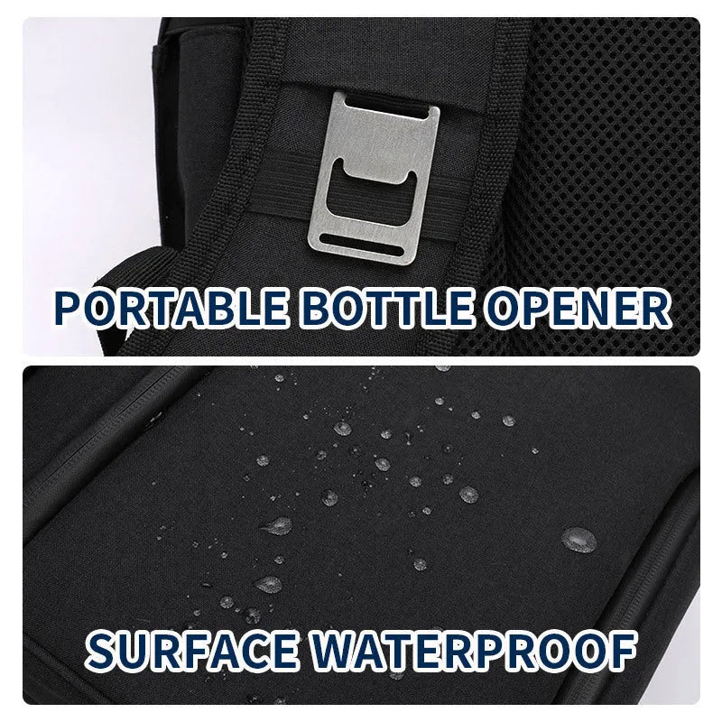 Double layer insulated waterproof picnic backpack in camouflage with ice pack