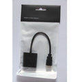 Black and white HDMI to VGA adapter cable with 0.3 metre length