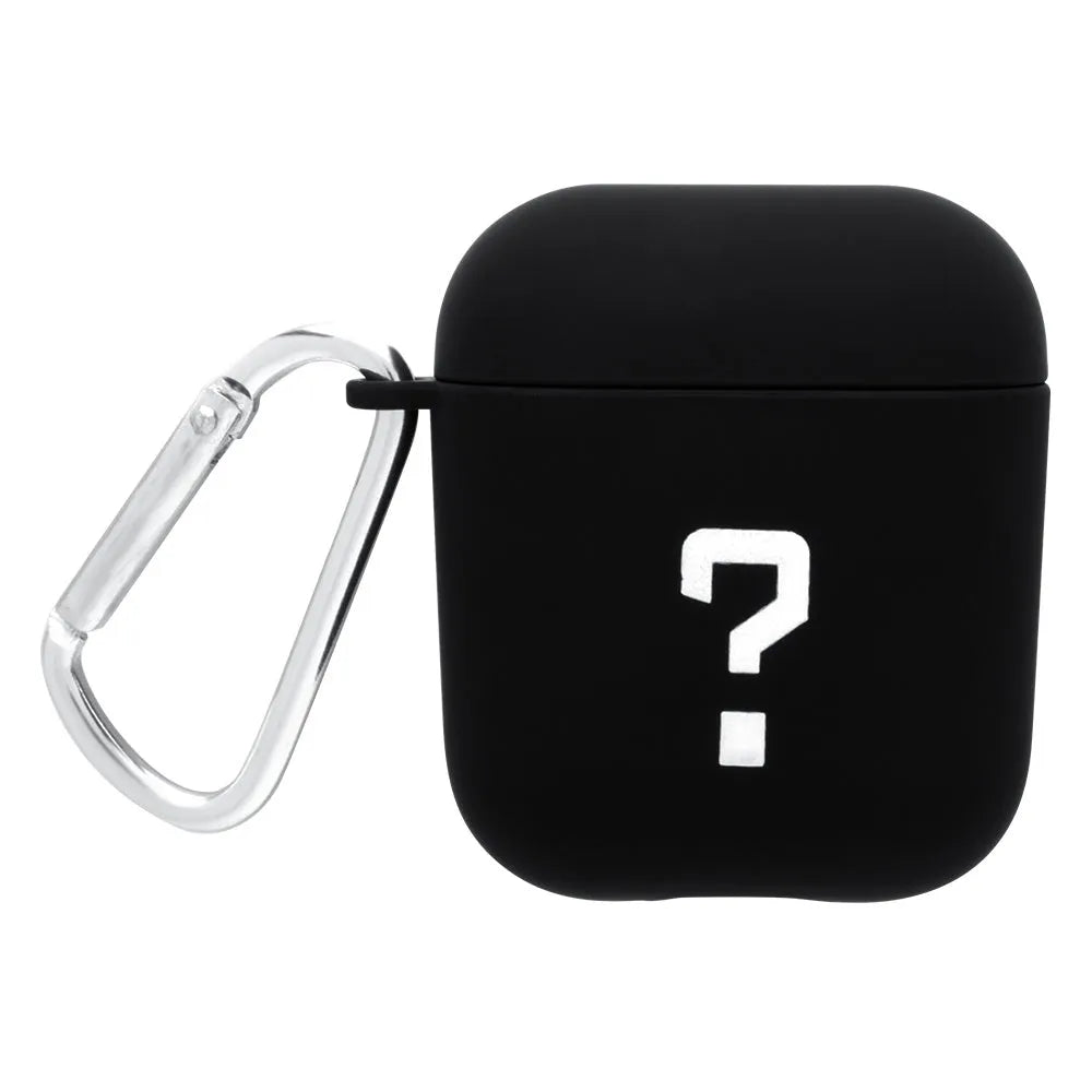 PC protective case cover for AirPods wireless earphones in black or pink with decorative styles