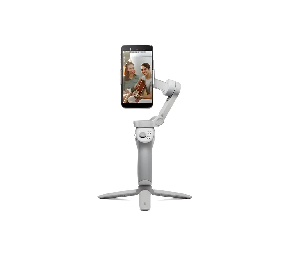 Magnetic mobile phone PTZ mount with integrated 2450 mAh power bank showing USB-C charging port