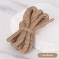 A pair of oval, round cross-section shoelaces in a chosen colour, showing the 1.0cm width.