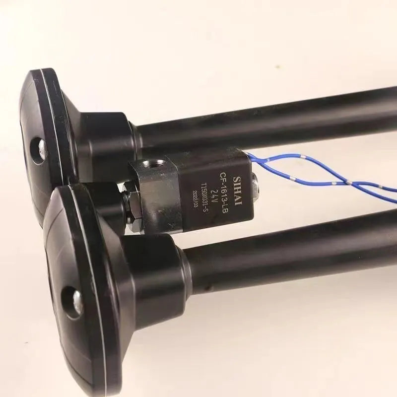 Black dual trumpet 12V 24V 300DB super loud air horn and compressor kit for universal vehicle fitment