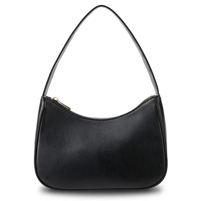 Apricot coloured retro waterproof shoulder bag with adjustable strap made from PU material