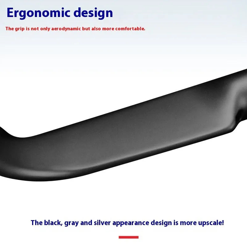 Carbon fibre road bike handlebar in red or black with double line pattern, shown in 400mm 420mm and 440mm widths.