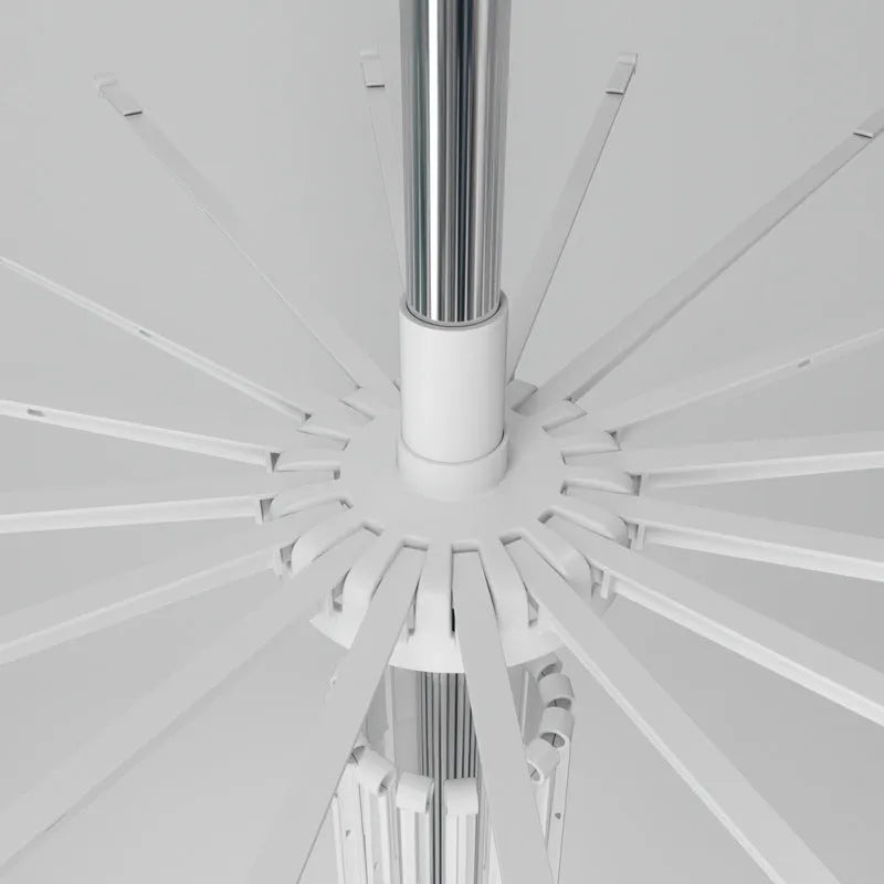 Mobile split plastic clip drying rack with three stainless steel layers and plastic clothing clips
