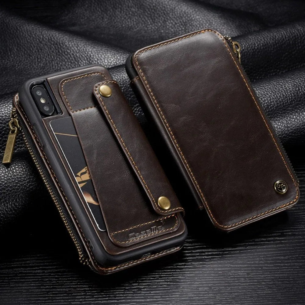 Leather flip phone case for Samsung Note 9 mobile in available colours showing PU leather construction