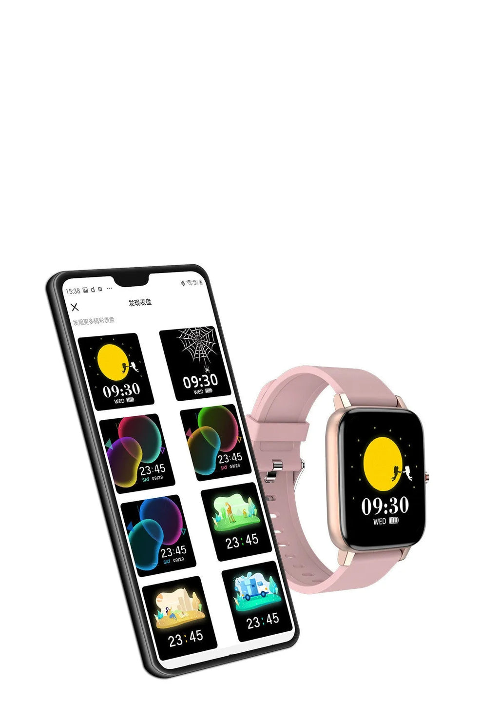 H80 fashion sports smart watch with ECG and blood oxygen monitoring on a silicone wrist strap.