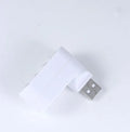 USB 2.0 four-port splitter hub in black and white colour options for computer expansion