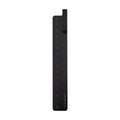 RUMA black aluminium ruler bookmark showing 15cm laser-engraved scale