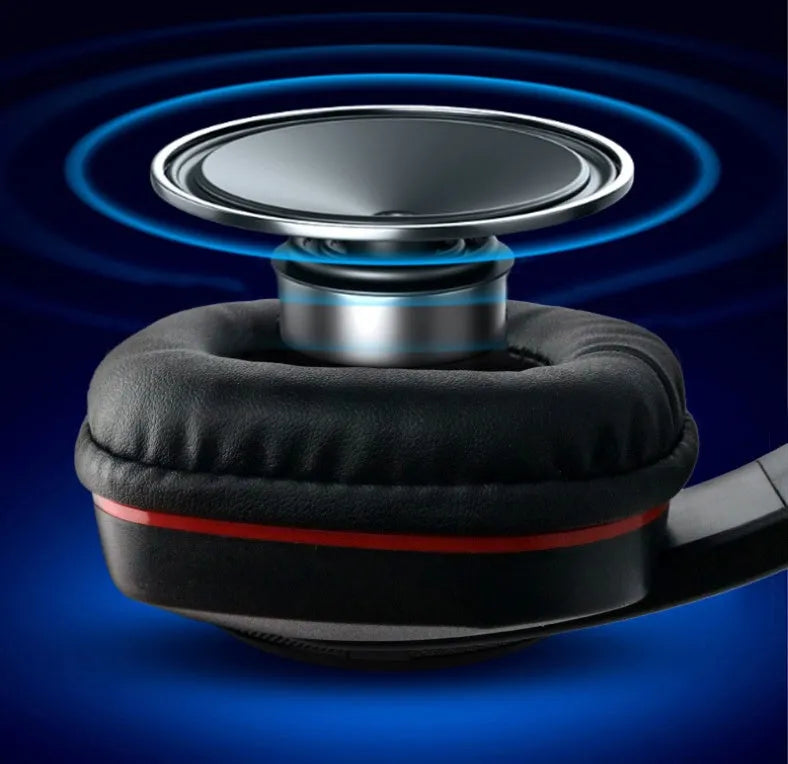 Black wired gaming headset with 40mm speakers and a 6.3mm straight plug.