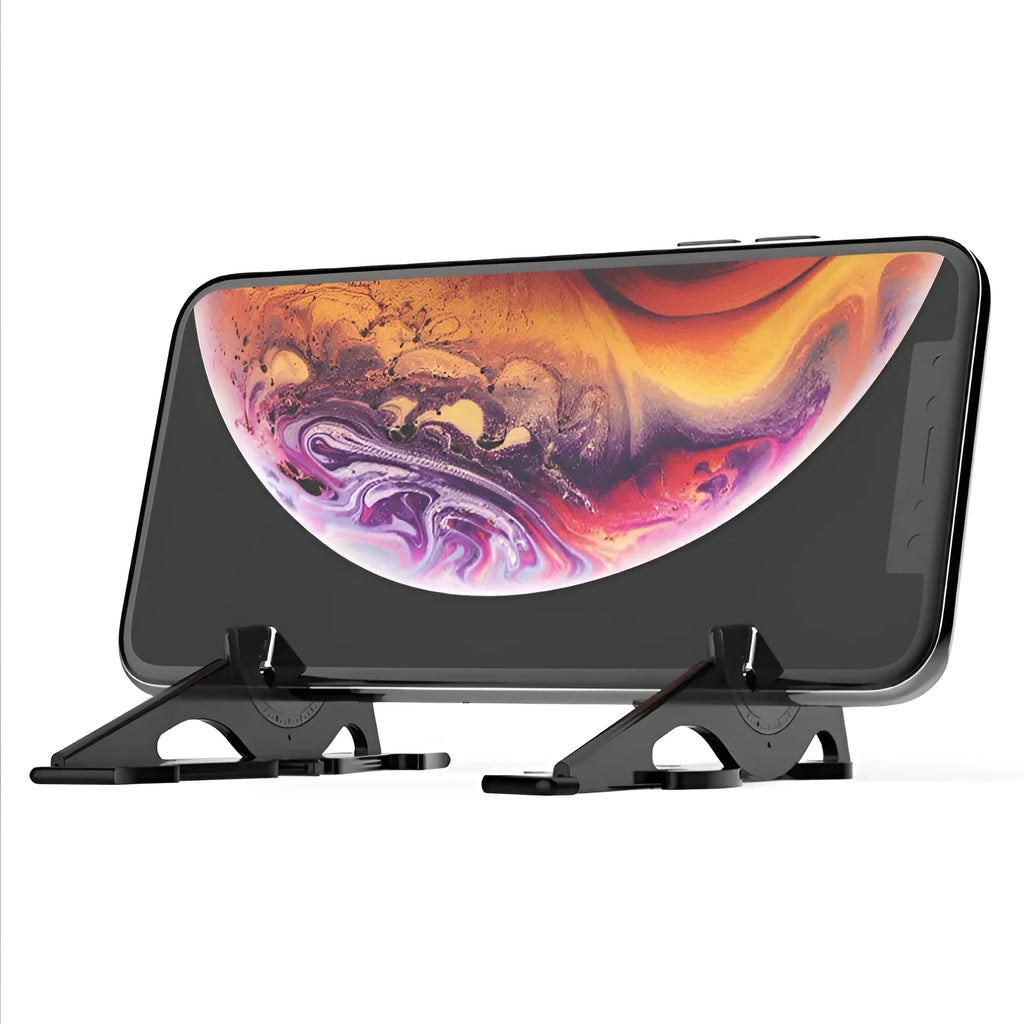 Lazy bracket plastic mobile phone holder for desktop use in multiple colour options