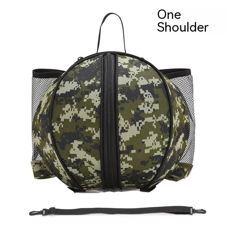 Oxford cloth basketball bag with 9L capacity in various colours and strap styles.
