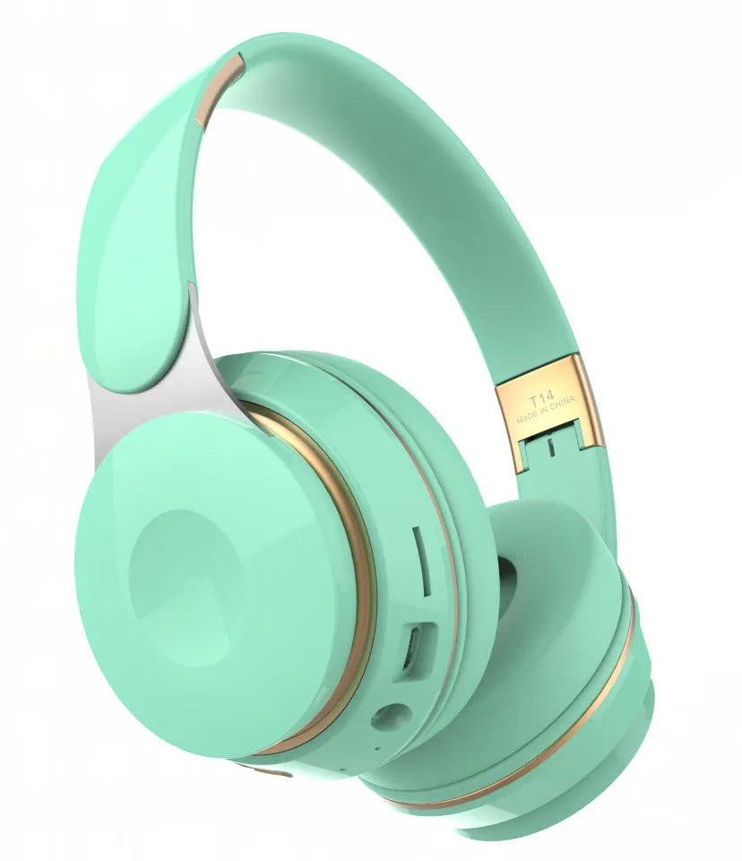 Foldable Bluetooth wireless headset in multiple colours for running and mobile phone use