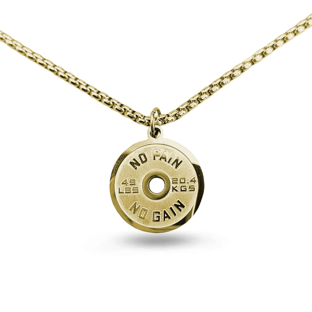 Stainless steel geometric barbell disc pendant necklace with choice of pearl, gold or black 60cm chain