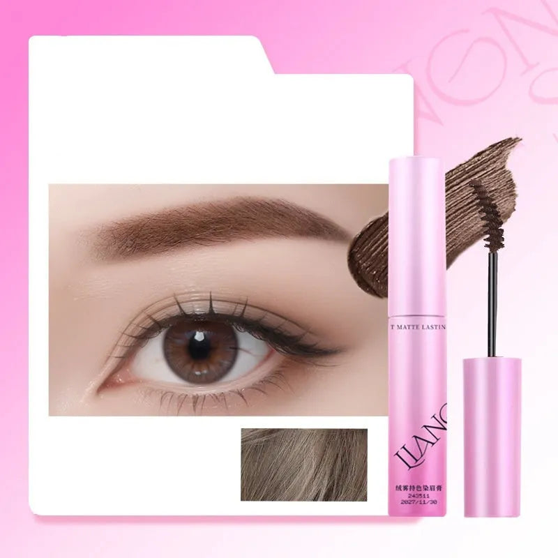 Velvet matte eyebrow cream pot in four neutral shades with 4.5g net content