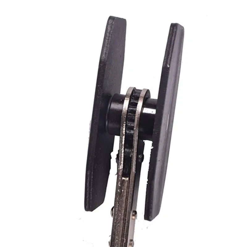 Brake caliper press tool with ratchet, stainless steel, 270mm length, black, for single twin quad pistons