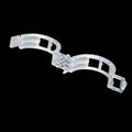 50-piece set of plastic gardening plant clips for tomato flower and twig support.