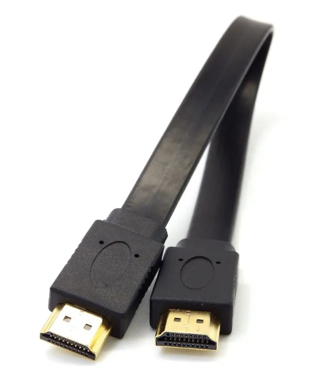 Flat HDMI cable version 1.4 with copper wiring for 1080P high-definition connections in multiple lengths