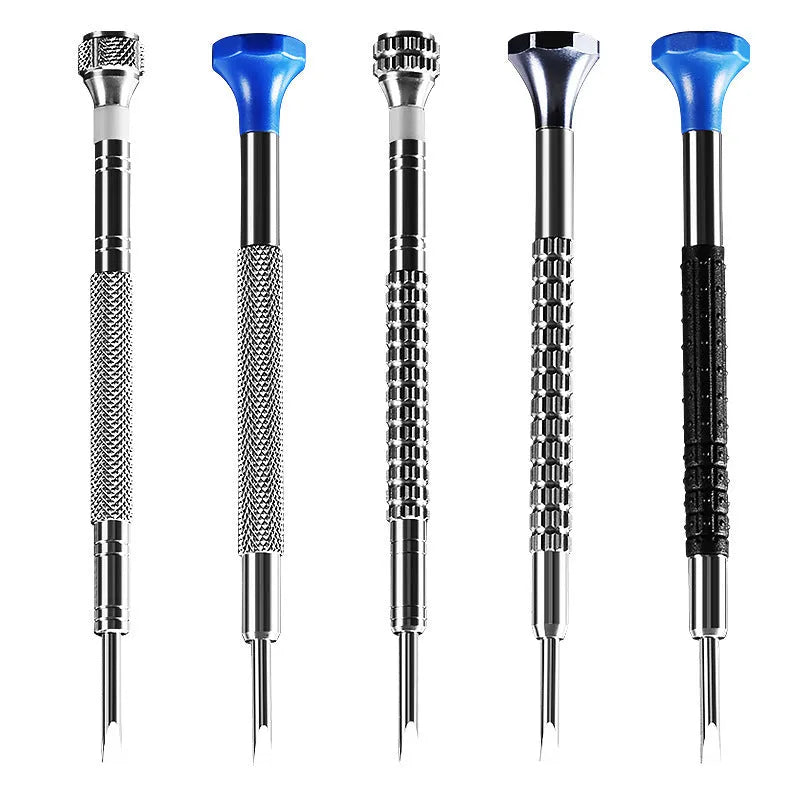 10-piece precision screwdriver repair toolkit for watches and glasses with 20 spare bits