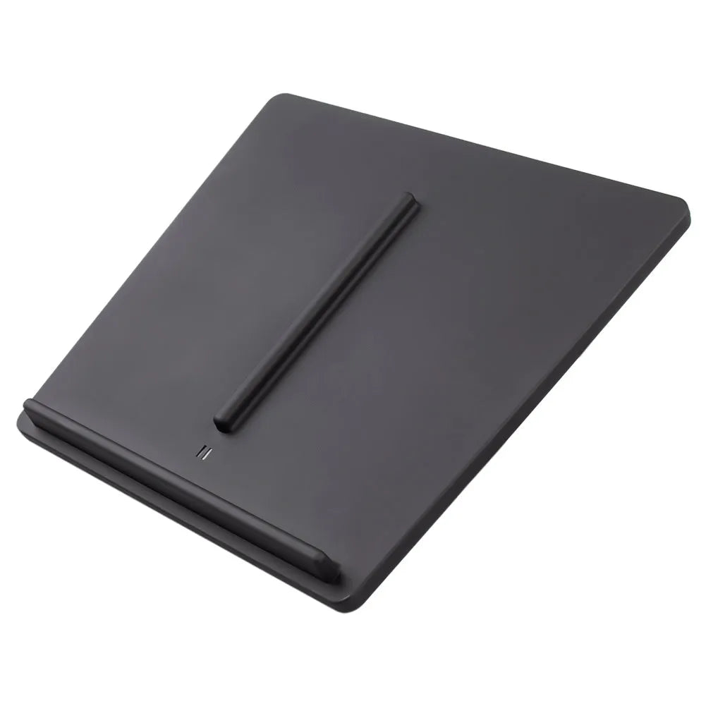 Black Tesla Model 3 wireless car charger pad, 10W max, 19.2 x 17.3 x 1.8cm, double separation line design