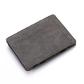 PU leather magic wallet with RFID protection, zipper coin compartment and five colour options